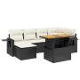 7-piece garden dining set and black synthetic rattan cushions by , Garden sets - Ref: Foro24-3271854, Price: 492,99 €, Discou...