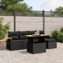 6-piece garden sofa set and black synthetic rattan cushions by , Garden sets - Ref: Foro24-3271727, Price: 411,94 €, Discount: %