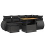 7-piece garden dining set and black synthetic rattan cushions by , Garden sets - Ref: Foro24-3275813, Price: 485,27 €, Discou...