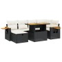 7-piece garden dining set and black synthetic rattan cushions by , Garden sets - Ref: Foro24-3276143, Price: 498,63 €, Discou...