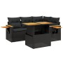 Set de muebles de jardín 5 pzas y cojines ratán sintético negro de , Conjuntos de jardín - Ref: Foro24-3273498, Precio: 393,4...