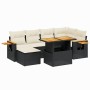 8-piece garden sofa set and black synthetic rattan cushions by , Garden sets - Ref: Foro24-3273625, Price: 566,50 €, Discount: %