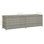 Gray synthetic rattan garden storage box 200x50x60 cm by vidaXL, Outdoor storage boxes - Ref: Foro24-46476, Price: 229,99 €, ...