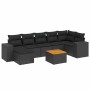 8-piece garden sofa set and black synthetic rattan cushions by , Garden sets - Ref: Foro24-3257882, Price: 538,99 €, Discount: %