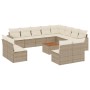 Set sofás de jardín con cojines 13 pzas ratán sintético beige de , Conjuntos de jardín - Ref: Foro24-3256702, Precio: 978,99 ...