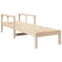 Solid pine wood lounger 199.5x62x55 cm by , Loungers - Ref: Foro24-832538, Price: 91,43 €, Discount: %