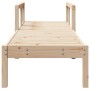 Solid pine wood lounger 199.5x62x55 cm by , Loungers - Ref: Foro24-832538, Price: 91,43 €, Discount: %