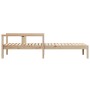 Solid pine wood lounger 199.5x62x55 cm by , Loungers - Ref: Foro24-832538, Price: 91,43 €, Discount: %