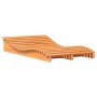 Wax brown solid pine wood lounger 205x110x31.5 cm by , Loungers - Ref: Foro24-844654, Price: 156,99 €, Discount: %