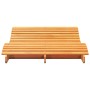 Wax brown solid pine wood lounger 205x110x31.5 cm by , Loungers - Ref: Foro24-844654, Price: 156,99 €, Discount: %