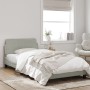 Light gray velvet bed frame with headboard 100x200cm by , Beds and slatted bases - Ref: Foro24-373132, Price: 108,32 €, Disco...