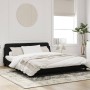 Estructura de cama con cabecero de terciopelo negro 180x200 cm de , Camas y somieres - Ref: Foro24-373234, Precio: 176,76 €, ...