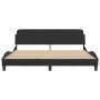 Estructura de cama con cabecero de terciopelo negro 180x200 cm de , Camas y somieres - Ref: Foro24-373234, Precio: 176,76 €, ...