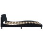 Estructura de cama con cabecero de terciopelo negro 180x200 cm de , Camas y somieres - Ref: Foro24-373234, Precio: 176,76 €, ...