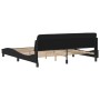 Estructura de cama con cabecero de terciopelo negro 180x200 cm de , Camas y somieres - Ref: Foro24-373234, Precio: 176,76 €, ...