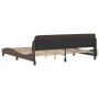 Estructura de cama cabecero cuero sintético marrón 200x200 cm de , Camas y somieres - Ref: Foro24-373260, Precio: 164,09 €, D...