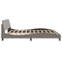 Estructura de cama con cabecero de tela marrón oscuro 200x200cm de , Camas y somieres - Ref: Foro24-373248, Precio: 176,81 €,...