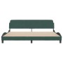 Estructura cama con cabecero terciopelo verde oscuro 200x200 cm de , Camas y somieres - Ref: Foro24-373255, Precio: 184,02 €,...