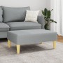 Light gray fabric footstool 77x55x31 cm by , Ottomans - Ref: Foro24-379553, Price: 69,76 €, Discount: %