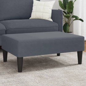 Dark gray velvet footstool 77x55x31 cm by , Ottomans - Ref: Foro24-379558, Price: 61,88 €, Discount: %