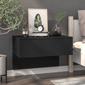 Black wall bedside table by vidaXL, Nightstands - Ref: Foro24-810937, Price: 48,07 €, Discount: %