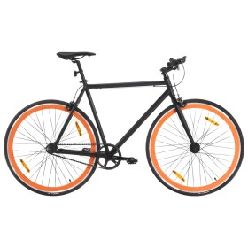 Bicicleta de piñón fijo negro y naranja 700c 55 cm de , Bicicletas - Ref: Foro24-92253, Precio: 271,87 €, Descuento: %