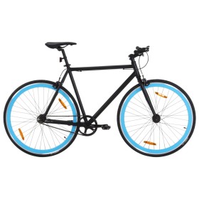 Bicicleta de piñón fijo negro y azul 700c 51 cm de , Bicicletas - Ref: Foro24-92258, Precio: 251,99 €, Descuento: %