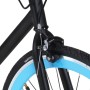 Bicicleta de piñón fijo negro y azul 700c 51 cm de , Bicicletas - Ref: Foro24-92258, Precio: 251,18 €, Descuento: %