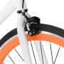 Bicicleta de piñón fijo blanco y naranja 700c 51 cm de , Bicicletas - Ref: Foro24-92264, Precio: 251,99 €, Descuento: %