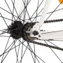 Weiß-orangefarbenes Fixed-Gear-Fahrrad 700c 59 cm von , Fahrräder - Ref: Foro24-92266, Preis: 254,28 €, Rabatt: %