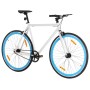 White and blue fixed gear bicycle 700c 51 cm by , bikes - Ref: Foro24-92270, Price: 251,40 €, Discount: %