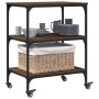 Oak brown engineered wood kitchen cart 60x41x76 cm by , Kitchen and dining carts - Ref: Foro24-842305, Price: 56,51 €, Discou...