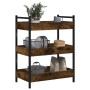 Smoked oak engineered wood kitchen cart 50x30x70 cm by , Kitchen and dining carts - Ref: Foro24-842358, Price: 50,46 €, Disco...