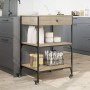 Sonoma oak engineered wood kitchen cart 60x48x89.5 cm by , Kitchen and dining carts - Ref: Foro24-842372, Price: 87,28 €, Dis...