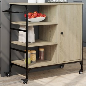 Sonoma engineered wood kitchen cart 87.5x38.5x84.5 cm by , Kitchen and dining carts - Ref: Foro24-842387, Price: 112,51 €, Di...