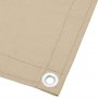 Balcony screen 100% polyester Oxford beige 120x800 cm by , Umbrellas - Ref: Foro24-4000187, Price: 46,99 €, Discount: %