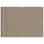 Balcony screen 100% polyester Oxford taupe 75x800 cm by , Umbrellas - Ref: Foro24-4000236, Price: 32,48 €, Discount: %