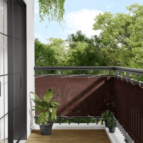 Balcony screen 100% polyester Oxford brown 75x1000 cm by , Umbrellas - Ref: Foro24-4000384, Price: 37,99 €, Discount: %