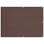 Pantalla de balcón 100% poliéster Oxford marrón 75x1000 cm de , Sombrillas - Ref: Foro24-4000384, Precio: 37,90 €, Descuento: %