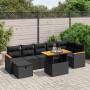 8-piece garden sofa set and black synthetic rattan cushions by , Garden sets - Ref: Foro24-3276044, Price: 539,31 €, Discount: %