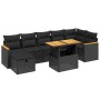 8-teiliges Gartensofa-Set und schwarze synthetische Rattankissen von , Gartensets - Ref: Foro24-3276044, Preis: 529,90 €, Rab...