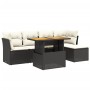 6-piece garden sofa set and black synthetic rattan cushions by , Garden sets - Ref: Foro24-3270804, Price: 403,56 €, Discount: %