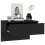 Black wall bedside table by vidaXL, Nightstands - Ref: Foro24-810937, Price: 48,99 €, Discount: %