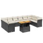 11-teiliges Gartensofa-Set und schwarze synthetische Rattankissen von , Gartensets - Ref: Foro24-3271021, Preis: 749,28 €, Ra...