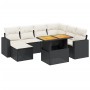 8-piece garden sofa set and black synthetic rattan cushions by , Garden sets - Ref: Foro24-3275604, Price: 539,66 €, Discount: %