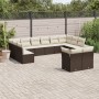 Garden sofa and cushion set 12 pieces brown synthetic rattan by , Garden sets - Ref: Foro24-3250272, Price: 806,07 €, Discoun...