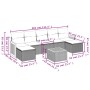 8-teiliges Gartensofa-Set und schwarze synthetische Rattankissen von , Gartensets - Ref: Foro24-3227918, Preis: 462,21 €, Rab...