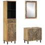 Conjunto de muebles de baño 3 piezas madera maciza de mango de , Muebles de baño - Ref: Foro24-3206314, Precio: 349,97 €, Des...