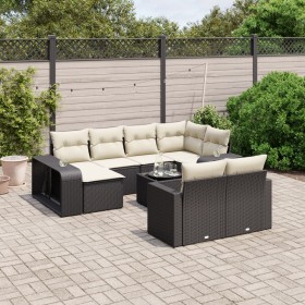 11-teiliges Gartensofa-Set und schwarze synthetische Rattankissen von , Gartensets - Ref: Foro24-3228906, Preis: 623,71 €, Ra...