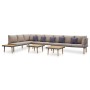 8 seater garden furniture set with solid acacia wood cushions by vidaXL, Garden sets - Ref: Foro24-46484, Price: 675,86 €, Di...